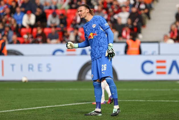 Goalkeeper Maarten Vandevoordt of RB Leipzig gestures during the Bundesliga match between Bayer 04 Leverkusen and RB Leipzig, BayArena on September 20, 2026, in Leverkusen, Germany. Photo by Oliver Kaelke, DeFodi Images. Goalkeeper Maarten Vandevoordt of RB Leipzig gestures during the Bundesliga match between Bayer 04 Leverkusen and RB Leipzig at BayArena on September 20, 2026 in Leverkusen, Germany. Photo by Oliver Kaelke, DeFodi Images. DFB and DFL regulations prohibit any use of photographs as image sequences and or quasi-video. Photo by Oliver Kaelke, DeFodi Images.
