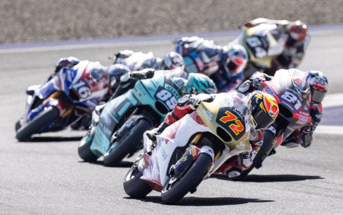 MOTORSPORTS - MotoGP, GP of Austria 2026 SPIELBERG,AUSTRIA,20.SEP.26 - MOTORSPORTS - Moto2, Grand Prix of Austria, Red Bull Ring. Image shows Taiyo Furusato (JPN Idemitsu Honda Team Asia), Xabi Zurutuza (ESP KLINT Racing Team) and Senna Agius (AUS LIQUI MOLY Dynavolt Intact GP).  GEPAxpictures xHaraldxSteiner
