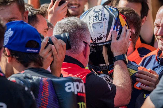 MOTORSPORTS - MotoGP, GP of Austria 2026 SPIELBERG,AUSTRIA,20.SEP.26 - MOTORSPORTS - MotoGP, Grand Prix of Austria, Red Bull Ring. Image shows the rejoicing of Pedro Acosta (ESP Red Bull KTM Factory Racing).  GEPAxpictures xMatthiasxTrinkl