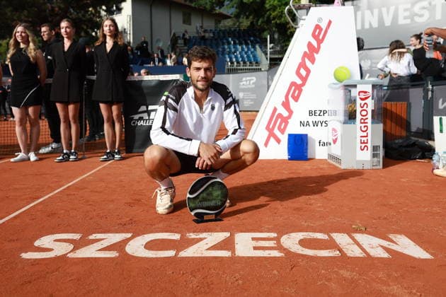 Sport Bilder des Tages SZCZECIN, 20.09.2026 TURNIEJ TENISA ZIEMNEGO ATP, Tennis Herren CHALLENGER - ATP CHALLENGER INVEST IN SZCZECIN OPEN 2026 NZ NIKOLAS SANCHEZ IZQUIERDO ZWYCIEZCA TURNIEJU NIKOLAS SANCHEZ IZQUIERDO WINNER OF THE TOURNAMENT FOT. KRZYSZTOF CICHOMSKI NEWSPIX.PL --- newspix.pl 