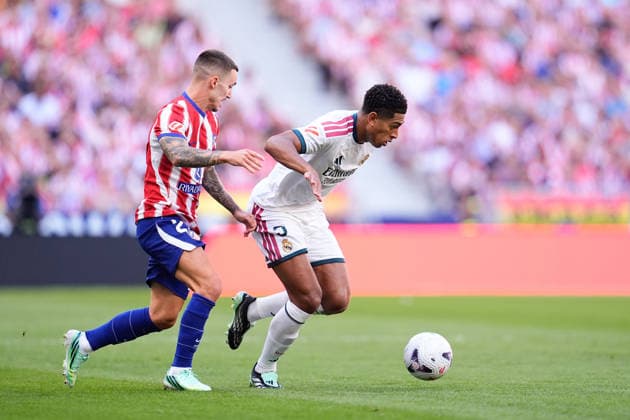 September 20, 2026, Madrid, Madrid, Spain: Jude Bellingham of Real Madrid CF runs with the ball during the Spanish League, LaLiga EA Sports, football match played between Atletico de Madrid and Real Madrid CF at Riyadh Air Metropolitano stadium on September 20, 2026, in Madrid, Spain. Atletico De Madrid V Real Madrid CF - LaLiga EA Sports  - ZUMAa181 20260920_zaa_a181_073 Copyright: xDennisxAgyemanx