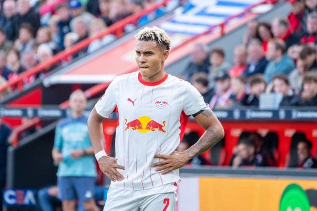 Germany Bundesliga 1 2026–2027, Matchday 4, Bayer 04 Leverkusen vs. RB Leipzig, Saturday, September 20, 2026, BayArena Stadium, Leverkusen, North Rhine-Westphalia, Antonio Nusa, RB Leipzig, 7, looking disappointed, disappointment, Leverkusen, BayArena Stadium, Leverkusen, Germany Copyright: xOrhanxHabashx