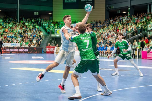OPEL Handball Bundesliga: HSG Wetzlar vs. VfL Gummersbach, September 20, 2026; Kay Smits (VfL Gummersbach), 31, Dominik Mappes, HSG Wetzlar, 7, Paul Kompenhans, HSG Wetzlar, 34, OPEL Handball Bundesliga: HSG Wetzlar vs. VfL Gummersbach, Wetzlar, September 26, 2020 Copyright: xBEAUTIFULxSPORTS Roeczeyx