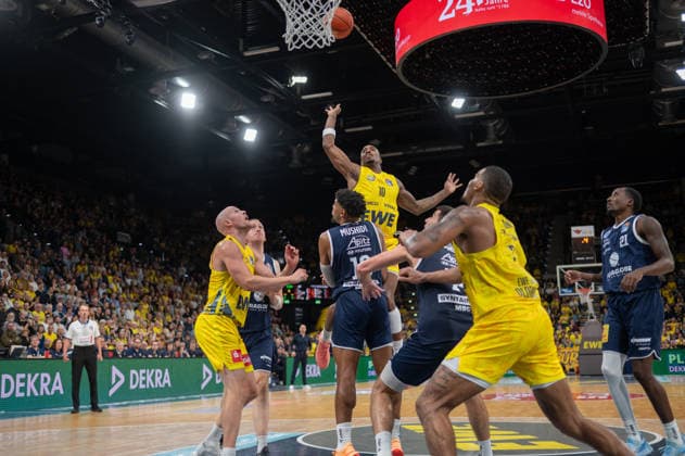 September 20, 2026, GER, Basketball, Bundesliga 1 Matchday, 2026–2027 Season, Oldenburg, EWE Arena, EWE Baskets Oldenburg vs. Syntainics MBC – About the Opponent: Nate JOHNSON, EWE Baskets Oldenburg 10, Oldenburg, EWE Arena, Lower Saxony, Germany Copyright: xnordphotoxGmbHx xRojahnx