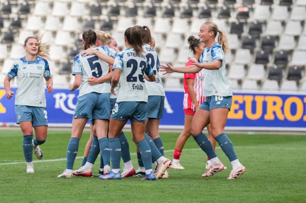 Google Pixel Women s Bundesliga: SC Freiburg vs. Bayer 04 Leverkusen, September 20, 2026—Cornelia Kramer of Bayer 04 Leverkusen celebrates the 1-1 goal, 7 Google Pixel Women s Bundesliga: SC Freiburg vs. Bayer 04 Leverkusen, Dreisamstadion, September 20, 2026 DFB and DFL regulations prohibit any use of photographs as image sequences and or quasi-video. Copyright: xBEAUTIFULxSPORTS Boscox