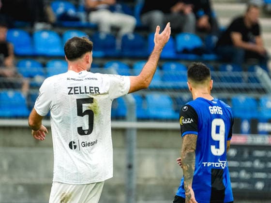 September 20, 2026, xwppx, Soccer 3rd Division, SV Waldhof Mannheim vs. Preußen Münster – Lucas Zeller of Preußen Münster calls for more effort