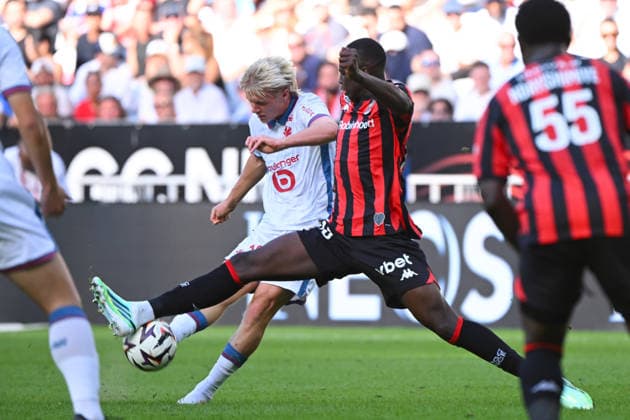FOOTBALL : OGCN VS LOSC - Ligue 1 McDonald s - 20 09 2026 Hakon Arnar Haraldsson (LOSC) - Ligue 1 McDonald™s match between OGC Nice and LOSC on September 20, 2026 at the Allianz Riviera Stadium in Nice. NiceFrance  Copyright: xWilliamxCannarellax