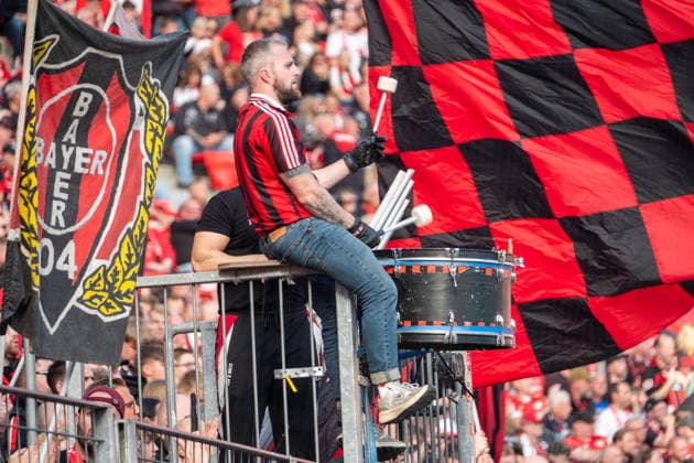 Germany 1 Bundesliga 2026–2027, Matchday 4, Bayer 04 Leverkusen vs. RB Leipzig, Saturday, September 20, 2026, BayArena Stadium, Leverkusen, North Rhine-Westphalia, Fan Section, Fan Section, Ultras, Flags, Fans, Leverkusen Fans, BayArena Stadium, Leverkusen, Germany Copyright: xOrhanxHabashx