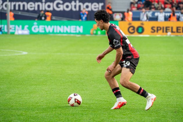 Germany 1 Bundesliga 2026–2027, Matchday 4, Bayer 04 Leverkusen vs. RB Leipzig, Saturday, September 20, 2026, BayArena Stadium, Leverkusen, North Rhine-Westphalia. Ibrahim Maza of Bayer 04 Leverkusen, 30, BayArena Stadium, Leverkusen, Germany Copyright: xOrhanxHabashx