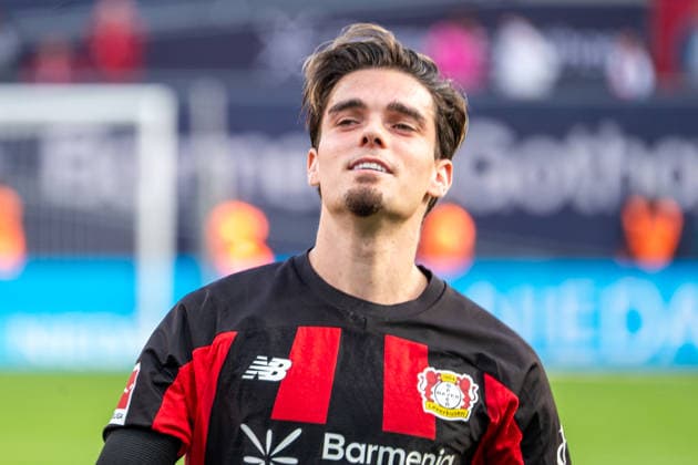 Germany 1st Bundesliga 2026–2027, Matchday 4, Bayer 04 Leverkusen vs. RB Leipzig, Saturday, September 20, 2026, BayArena Stadium, Leverkusen, North Rhine-Westphalia, Joy, Emotions, cheering, victory celebration, reaction, Miguel Gutierrez, Bayer 04 Leverkusen, 3 Leverkusen, BayArena Stadium, Leverkusen, Germany Copyright: xOrhanxHabashx