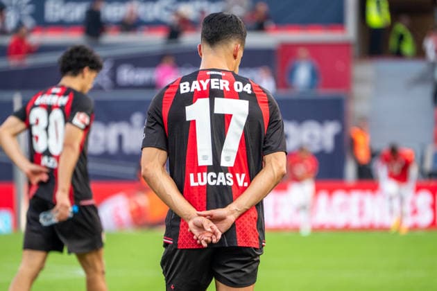 Germany 1 Bundesliga 2026–2027, Matchday 4, Bayer 04 Leverkusen vs. RB Leipzig, Saturday, September 20, 2026, BayArena Stadium, Leverkusen, North Rhine-Westphalia, following the celebration for Lucas Vázquez of Bayer 04 Leverkusen, 17, BayArena Stadium, Leverkusen, Germany Copyright: xOrhanxHabashx