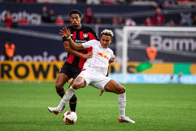 LEVERKUSEN, GERMANY - 20 SEPTEMBER, 2026: Antonio Nusa, Jarell Quansah - The Bundesliga match Bayer 04 Leverkusen vs. RB Leipzig at BayArena.  Copyright: xVitaliixKliuievx