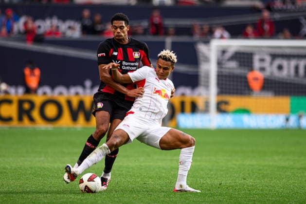 LEVERKUSEN, GERMANY - 20 SEPTEMBER, 2026: Antonio Nusa, Jarell Quansah - The Bundesliga match Bayer 04 Leverkusen vs. RB Leipzig at BayArena.  Copyright: xVitaliixKliuievx