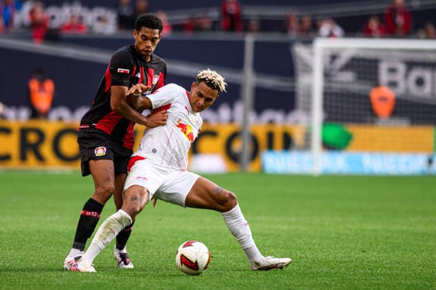LEVERKUSEN, GERMANY - 20 SEPTEMBER, 2026: Antonio Nusa, Jarell Quansah - The Bundesliga match Bayer 04 Leverkusen vs. RB Leipzig at BayArena.  Copyright: xVitaliixKliuievx