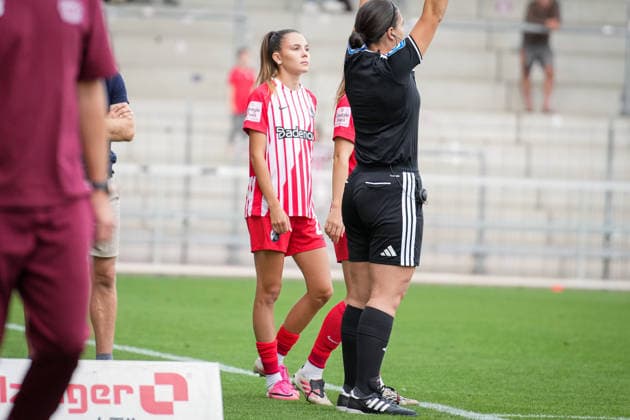 Soccer, Google Pixel Women s Bundesliga, Matchday 5, 2026–2027, SC Freiburg vs. Bayer 04 Leverkusen, September 20, 2026, Dreisamstadion, Freiburg, Borbala Vincze (SC Freiburg), 29 Freiburg, Dreisamstadion, Baden-Württemberg, Germany Copyright: xFINLEYxMÖRCHx
