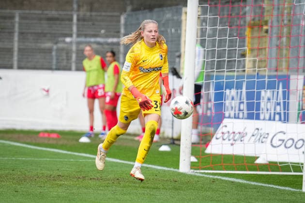 Soccer, Google Pixel Women s Bundesliga, Matchday 5, 2026–2027, SC Freiburg vs. Bayer 04 Leverkusen, September 20, 2026, Dreisamstadion, Freiburg, Anna Reimann, SC Freiburg, 38, Freiburg, Dreisamstadion, Baden-Württemberg, Germany Copyright: xFINLEYxMÖRCHx