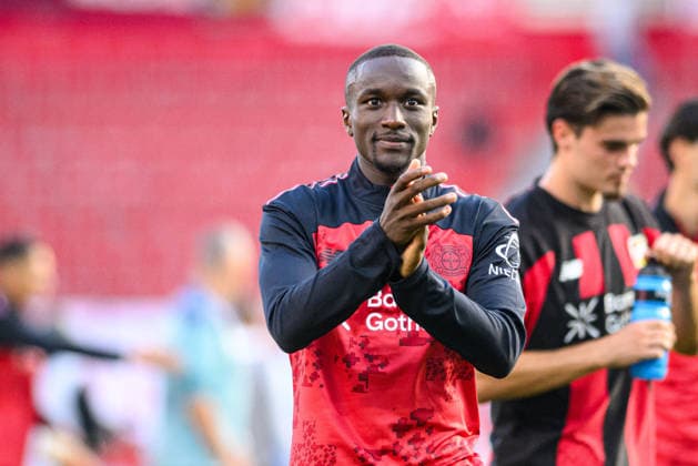 LEVERKUSEN, GERMANY - 20 SEPTEMBER, 2026: Moussa Diaby - The Bundesliga match Bayer 04 Leverkusen vs. RB Leipzig at BayArena.  Copyright: xVitaliixKliuievx