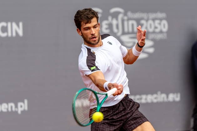 Szczecin 20.09.2026 Tenis Invest In Szczecin Open 2026 final --- Tennis Invest In Szczecin Open 2026 final: Nikolas Sanchez Izquierdo - Thiago Monteiro N Z Nikolas Sanchez Izquierdo Fot. Marcin Jasinski Arena Akcji NEWSPIX.PL --- newspix.pl 