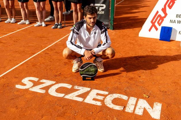 Szczecin 20.09.2026 Tenis Invest In Szczecin Open 2026 final --- Tennis Invest In Szczecin Open 2026 final: Nikolas Sanchez Izquierdo - Thiago Monteiro N Z Nikolas Sanchez Izquierdo Fot. Marcin Jasinski Arena Akcji NEWSPIX.PL --- newspix.pl 