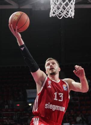 Bayern s No. 13 Andreas OBST, Basketball, Bundesliga, Bayern Munich vs. Bamberg Baskets, on September 20, 2026, in Munich, Germany. Source: Copyright Credit: Oryk HAIST xx