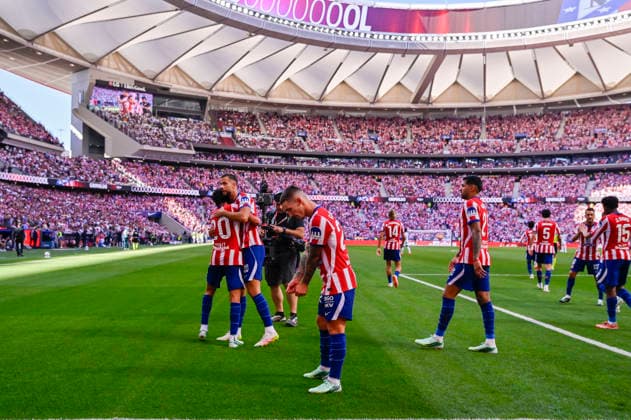 September 20, 2026, Madrid, Madrid, Spain: ALEJANDRO GRIMALDO of Club Atletico de Madrid celebrates a goal during the match between ATLETICO DE MADRID Vs REAL MADRID CF, part of Matchday 7 of the 2026-27 Spanish Primera DivisioÂ³n season, played at the Riyadh Air Metropolitano in Madrid, Spain. Madrid Spain - ZUMAc312 20260920_zsp_c312_002 Copyright: xOscarxManuelxSanchezx