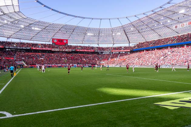 September 20, 2026, Soccer, Matchday 4 of the 1. Bundesliga, Bayer 04 Leverkusen vs. RB Leipzig; a view inside the BayArena during the match; Leverkusen, BayArena, NRW, Germany; xRHR PHOTO DEx Copyright: DennisxEwert RHR-FOTOx RHR-FOTO DE