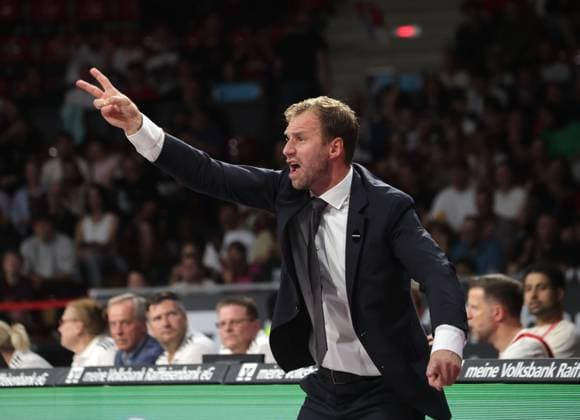 FCBB Coach Anton GAVEL gets excited about basketball, the Bundesliga, Bayern Munich, and the Bamberg Baskets on September 20, 2026, in Munich, Germany. Source: Copyright Credit Oryk HAIST xx