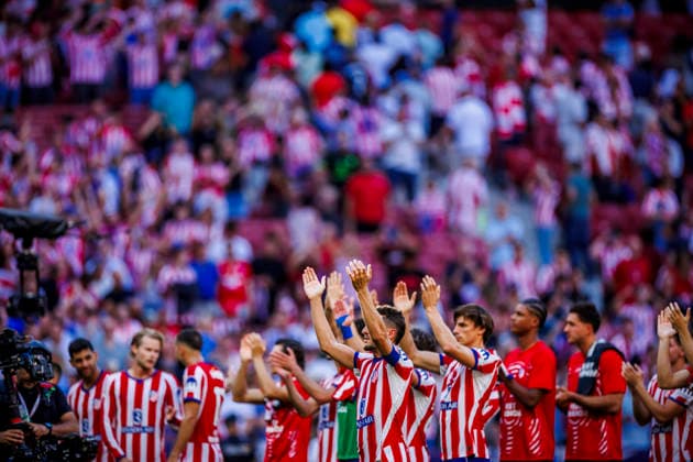 Atletico de Madrid vs Real Madrid CF - LaLiga EA Sports - 20 09 2026 Atlético de Madrid celebrating during the LaLiga EA Sports match between Atletico de Madrid and Real Madrid CF at Riyadh Air Metropolitano Stadium on September 20, 2026 in Madrid, Spain. Madrid Spain Copyright: xMarinaxFrutos PGSxPhotoxAgencyx