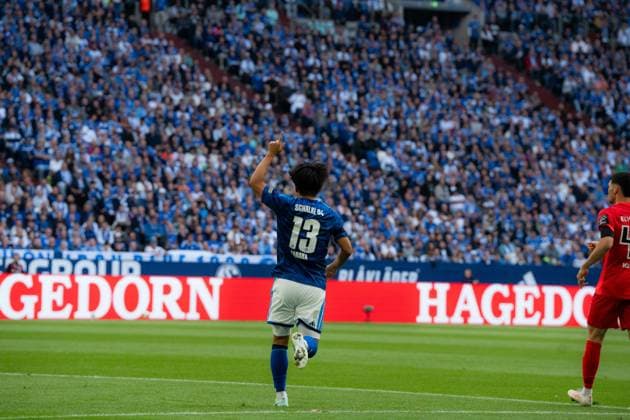 FC Schalke 04 v SV Elversberg - 2. Bundesliga Satoshi Tanaka of FC Schalke 04 in action during the 2. Bundesliga match between FC Schalke 04 and SV Elversberg at VELTINS-Arena on September 20, 2026 in Gelsenkirchen, Germany. Gelsenkirchen VELTINS-Arena North Rhine-Westphalia Germany Copyright: xTaiseixIwamotox