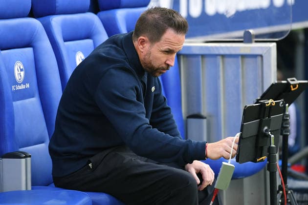 Soccer, Bundesliga 1, Matchday 4: FC Schalke 04 vs. SV Elversberg on September 20, 2026, at the Veltins Arena in Gelsenkirchen. Christian Weber, Sports Director at Elversberg. DFL regulations prohibit any use of photographs as image sequences and or quasi-video. xRx