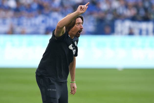 Soccer, Bundesliga 1, Matchday 4: FC Schalke 04 vs. SV Elversberg on September 20, 2026, at the Veltins Arena in Gelsenkirchen. Vincent Wagner, Head Coach of Elversberg. DFL regulations prohibit any use of photographs as image sequences and or quasi-video. xRx