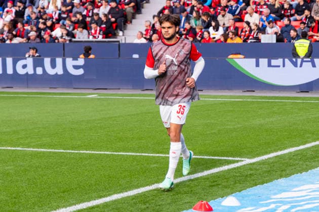 September 20, 2026, Soccer, Matchday 4 of the 1. Bundesliga, Bayer 04 Leverkusen vs. RB Leipzig, Max Finkgräfe, RB Leipzig, Leverkusen, BayArena, North Rhine-Westphalia, Germany, xRHR, PHOTO DEx Copyright: DennisxEwert RHR-FOTOx RHR-FOTO DE