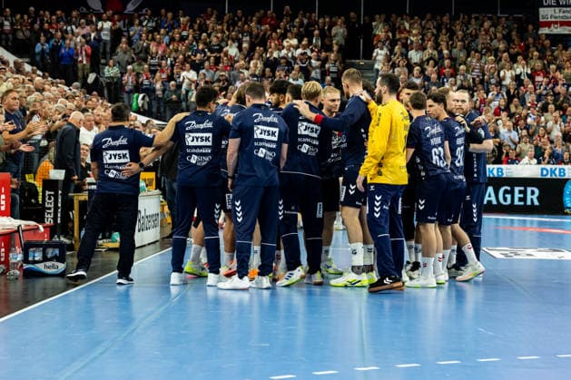 Opel HBL SG Flensburg Handewitt vs. Handball Club Hamburg, September 20, 2026: The SG Flensburg Handewitt team before the game between Opel HBL SG Flensburg Handewitt and Handball Club Hamburg at the GGW Arena on September 20, 2026 Copyright: xBEAUTIFULxSPORTS MarioxM.xKobergx