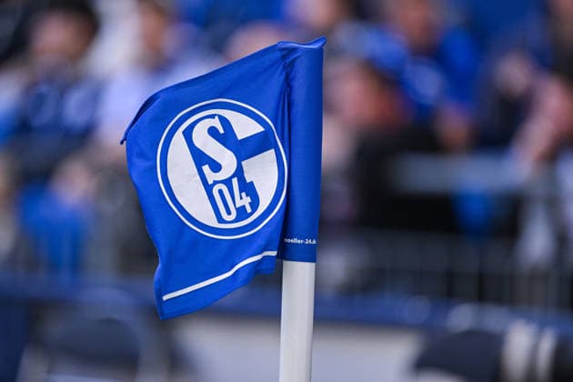 September 20, 2026, Soccer, 2026–2027 Season, Bundesliga, FC Schalke 04 vs. SV Elversberg, Corner flag with S04 xRHR logo. PHOTO YYx Copyright: KROEGER RHR-FOTOx RHR-FOTO YY