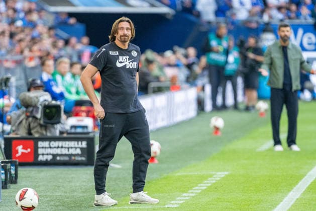 Vincent Wagner, SV Elversberg; Coach, FC Schalke 04 vs. SV Elversberg; Soccer; Bundesliga; Matchday 4; 2026–27 Season; September 20, 2026; DFL regulations prohibit any use of photographs as image sequences and or quasi-video, FC Schalke 04 vs. SV Elversberg, Soccer, Bundesliga, Matchday 4, 2026–27 Season, September 20, 2026, Gelsenkirchen Copyright: xEibner-Pressefoto LukasxBaldygax EP_LBA