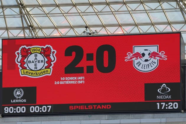 Leverkusen Soccer, 2026–2027 Bundesliga Season: Bayer 04 Leverkusen vs. RB Leipzig, September 20, 2026, BayArena, Leverkusen; 2–0 Score, Result,