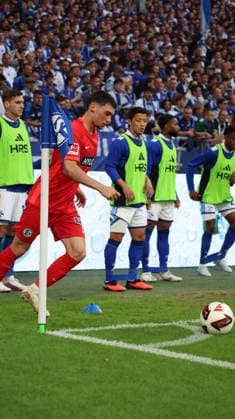 September 20, 2026, xrekx, Soccer, Bundesliga 1, FC Schalke 04 vs. SV Elversberg, Felix Keidel, SV 07 Elversberg. DFL and DFB regulations prohibit any use of photographs as image sequences and or quasi-video. Gelsenkirchen