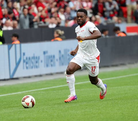 September 20, 2026 Soccer GER Season 2026–2027 1st Bundesliga Matchday 4 Bayer 04 Leverkusen vs. RB Leipzig Ridle Baku 17 RBL attempts to break through Bayer’s defense down the right wing DFL REGULATIONS PROHIBIT ANY USE OF PHOTOGRAPHS AS IMAGE SEQUENCES OR QUASI-VIDEO 1 Soccer Bundesliga September 20, 2026 Soccer GER Season 2026–2027 1. Bundesliga Matchday 4 Bayer 04 Leverkusen vs. RB Leipzig