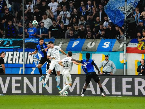 September 20, 2026, xwppx, Soccer 3rd Division, SV Waldhof Mannheim vs. Preußen Münster – Head-to-head duel: Claudio Kammerknecht (SV Waldhof Mannheim) and Lucas Zeller (Preußen Münster)