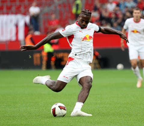 September 20, 2026 Soccer GER 2026–2027 Season 1st Bundesliga Matchday 4 Bayer 04 Leverkusen vs. RB Leipzig Ezechiel Banzuzi 6 RBL takes a shot from distance DFL REGULATIONS PROHIBIT ANY USE OF PHOTOGRAPHS AS IMAGE SEQUENCES AND OR QUASI-VIDEO 1 Soccer Bundesliga September 20, 2026 Soccer GER Season 2026–2027 1. Bundesliga Matchday 4 Bayer 04 Leverkusen RB Leipzig