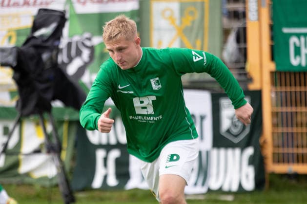 Soccer, Northeast Regional League: BSG Chemie Leipzig vs. Chemnitzer FC, September 20, 2026; Philipp Kühn, 9; Chemie Leipzig during warm-ups; soccer practice; Northeast Regional League; 2026–2027 season, Matchday 10: BSG Chemie Leipzig vs. Chemnitzer FC on September 20, 2026, at Alfred Kunze Sportpark, Leipzig-Leutzsch Copyright: xBEAUTIFULxSPORTS JanxKaeferx