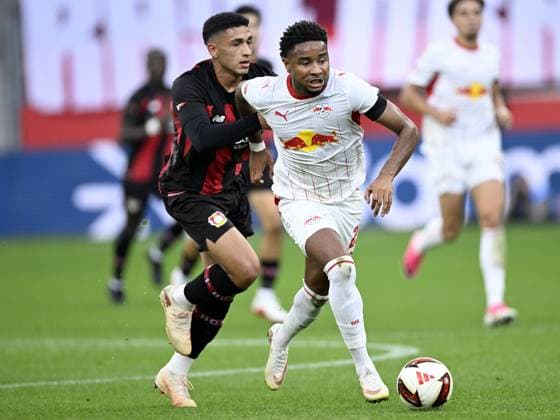 LEVERKUSEN - (lr) Ezequiel Fernandez of Bayer 04 Leverkusen, Christopher Nkunku of RB Leipzig during the match between Bayer 04 Leverkusen and RB Leipzig at the Bay Arena on 20 September 2026 in Leverkusen, Germany. ANP Bundesliga 2026 27 xVIxANPxSportx xGerritxvanxKeulenxIVx 569419544 originalFilename: 569419544.jpg