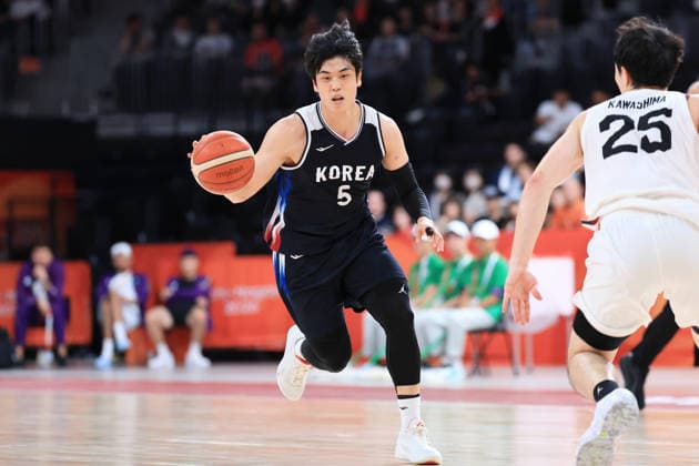 Junhyeong Byeon (KOR), SEPTEMBER 20, 2026 - Basketball : Men s Final between Japan - South Korea at Aichi International Arena during the Asian Games Aichi-Nagoya 2026 in Aichi, Japan.  aflo_349547558 KyoxKikuchix