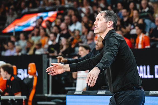 Neu Ulm, Germany, September 20, 2026 Head Coach Ty Harrelson of ratiopharm Ulm gestures during the Basketball Bundesliga game between ratiopharm Ulm and MHP Riesen Ludwigsburg at the ratiopharm Arena on September 20, 2026, in Neu Ulm, Germany Photo by Harry Langer, DeFodi Images ratiopharm Arena, Germany, September 20, 2026 Head Coach Ty Harrelson of ratiopharm ulm gestures during the Basketball Bundesliga match between ratiopharm ulm and MHP Riesen Ludwigsburg in Neu Ulm on September 20, 2026 at the ratiopharm Arena, Germany. Photo by Harry Langer, DeFodi Images. Photo by Harry Langer, DeFodi Images