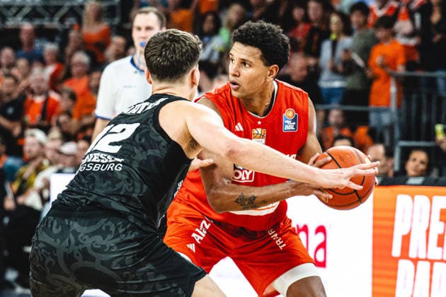 Neu Ulm, Germany, September 20, 2026 Patrick Cartier of MHP RIESEN Ludwigsburg and Michael Rataj of ratiopharm ulm go head-to-head during the Basketball Bundesliga game between ratiopharm ulm and MHP Riesen Ludwigsburg at the ratiopharm Arena on September 20, 2026 in Neu Ulm, Germany. Photo by Harry Langer, DeFodi Images, ratiopharm Arena, Germany, September 26, 2026: Patrick Cartier of MHP RIESEN Ludwigsburg and Michael Rataj of ratiopharm ulm battle for the ball during the Basketball Bundesliga match between ratiopharm ulm and MHP Riesen Ludwigsburg in Neu Ulm on September 20, 2026 at the ratiopharm Arena, Germany Photo by Harry Langer, DeFodi Images Photo by Harry Langer, DeFodi Images