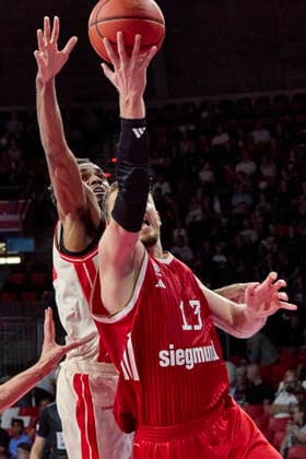 German Basketball Bundesliga (BBL), FC Bayern Munich Basketball vs. BMA365 Bamberg Baskets, Munich FC Bayern Basketball, Bamberg Baskets MBA365, September 20, 2026, in Munich at BMW Park, Sportworld Munich, BMW Park, Bavaria, Germany