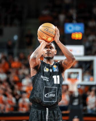 No. 11, Perry Darius, MHP Riesen Ludwigsburg Ratiopharm Ulm vs. MHP RIESEN Ludwigsburg, Basketball, 1st Bundesliga, Matchday 1, 2026–2027 Season, September 20, 2026 Ratiopharm Ulm vs. MHP Riesen Ludwigsburg, Basketball, 1st Bundesliga, Matchday 1, 2026–2027 Season, September 20, 2026 Ulm Copyright: xEibner-Pressefotox EP_FBR
