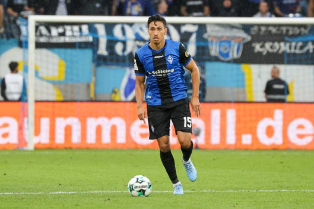 Claudio Kammerknecht, SV Waldhof Mannheim, 15th round of the 3rd Division, Matchday 7, SV Waldhof Mannheim vs. SC Preußen Münster on September 20, 2026, at Carl Benz Stadium in Mannheim, Germany, 2026; Franz Reindel, Mannheim, Carl Benz Stadium, Germany Copyright: xFranzxReindelx