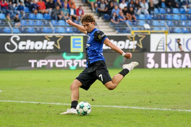 Lovis Bierschenk, SV Waldhof Mannheim, 7th Soccer 3rd Division, Matchday 7, SV Waldhof Mannheim vs. SC Preußen Münster on September 20, 2026, at Carl Benz Stadium in Mannheim, Germany; 2026; Franz Reindel; Mannheim; Carl Benz Stadium; Germany Copyright: xFranzxReindelx