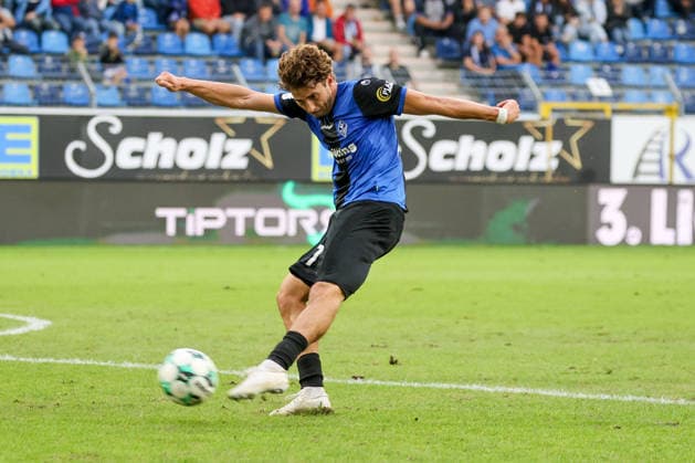Lovis Bierschenk, SV Waldhof Mannheim, 7th Soccer 3rd Division, Matchday 7, SV Waldhof Mannheim vs. SC Preußen Münster on September 20, 2026, at Carl Benz Stadium in Mannheim, Germany; 2026; Franz Reindel; Mannheim; Carl Benz Stadium; Germany Copyright: xFranzxReindelx